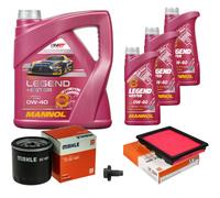 MAHLE Controllo Set 7 L MANNOL Legend+Ester 0W-40 Per Mazda 2 1.4 1.25