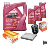 MAHLE Controllo Set 7 L MANNOL LEGEND+ESTER 0W-40 Per MG ROVER 25 1.4 16V
