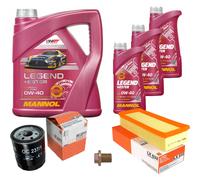 MAHLE Controllo Set 7 L MANNOL LEGEND+ESTER 0W-40 Per MG Rover 25 1.6 16V