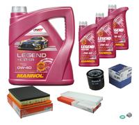 MAHLE Controllo Set 7 L MANNOL Legend+Ester 0W-40 Per MINI Mini One D