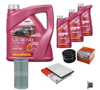 Mahle Controllo Set 7 L mannol Legend + Ester 0W-40 per Renault Megane Io
