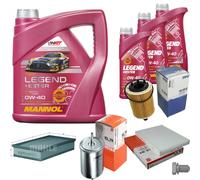 MAHLE Controllo Set 7 L MANNOL Legend+Ester 0W-40 Per VW Golf IV 3.2 R32