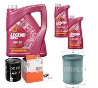 Mahle Controllo Set 7 L mannol Legend Ultra 0W-20 per Honda Cr-V II 2.0