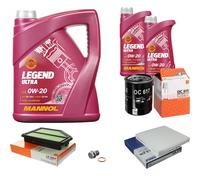MAHLE Controllo Set 7 L MANNOL LEGEND ULTRA 0W-20 Per Honda CR-V IV 2.0 AWD