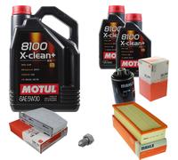 Mahle Controllo Set 7 L Motul 5W-30 8100 x-Pulire + per Audi A3 1.8 TFSI 2.0