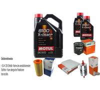 MAHLE Controllo Set 7 L Motul 8100 X-CLEAN+ 5W-30 Per Audi A2 1.4 1.6 FSI