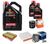 MAHLE Controllo Set 7 L Motul 8100 X-CLEAN+ 5W-30 Per Audi A3 Sportback 1.2