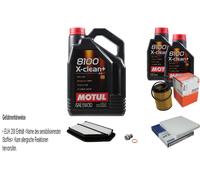 MAHLE Controllo Set 7 L Motul 8100 X-CLEAN+ 5W-30 Per Honda CR-V III