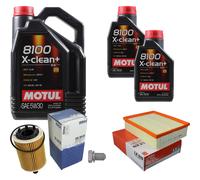 MAHLE Controllo set 7 L Motul 8100 X-pulire+ 5W-30 per Audi A4 Avant 2.0 TDI