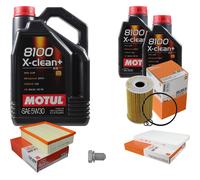 Mahle Controllo Set 7 L Motul 8100 x-Pulire+5W-30 per Seat Exeo Set Pezzi 2.0