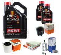 Mahle Controllo Set 7 L Motul 8100 x-Pulire+5W-30 per Skoda Rapido Spaceback