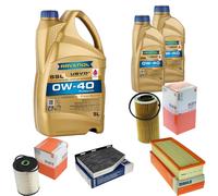 MAHLE Controllo Set 7 L RAVENOL SSL 0W-40 per Audi A3 2.0 TFSI Olio Cambio