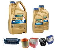 MAHLE Controllo Set 7 L RAVENOL Turbo VST 5W-40 per Audi A8 3.0