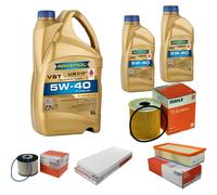 MAHLE Controllo Set 7 L RAVENOL Turbo VST 5W-40 per Citroën C8 2.0 HDi 135