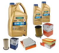 MAHLE Controllo Set 7 L RAVENOL VMP 5W-30 per VW Golf VI Cabriolet 2.0 TDI