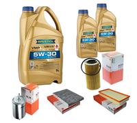 MAHLE Controllo Set 7 L RAVENOL VMP 5W-30 per VW New Beetle 2.5 Olio Motore