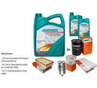 Mahle Controllo Set 7L Addinol Giga Luce Mv 5W-30 per Audi Coupé 89