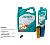 Mahle Controllo Set 7L Addinol Giga Luce Mv 5W-30 per Mercedes S213 E 220 Doppie