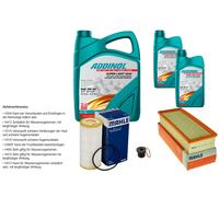 Mahle Controllo Set 7L Addinol Super Light 5W-40 per Audi Q3 8UB 8UG 2.0