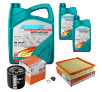MAHLE Controllo Set 7L ADDINOL SUPER LIGHT 5W-40 Per Opel Omega B V94 2.0