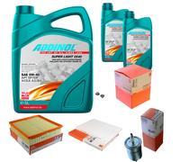 MAHLE Controllo Set 7L ADDINOL SUPER LIGHT 5W-40 Per Opel Omega B V94 2.2