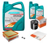 MAHLE Controllo Set 7L ADDINOL SUPER LIGHT 5W-40 Per Opel Omega B V94 2.2