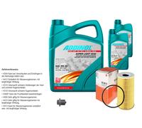 MAHLE Controllo Set 7L ADDINOL SUPER LIGHT 5W-40 Per Porsche 911 996 3.6 GT3