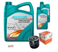 Mahle Controllo Set 7L Addinol Super Light 5W-40 per Toyota Hiace III Vagone