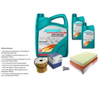 Mahle Controllo Set 7L Addinol Super Light 5W-40 per Volvo S60 I 384 2.5 T