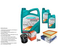 MAHLE Controllo set 7L ADDINOL SUPER LUCE 5W-40 per Renault Laguna II