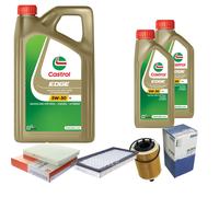 MAHLE Controllo Set 7L CASTROL EDGE 5W-30 C3 Per Dodge Caliber Jeep Compass