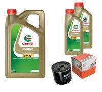 MAHLE Controllo Set 7L CASTROL EDGE 5W-30 C3 Per Fiat Doblo 1.2 Lancia Y