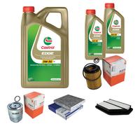 MAHLE Controllo Set 7L CASTROL EDGE 5W-30 C3 Per Honda CR-V III 2.2i-CTDI