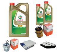 MAHLE Controllo Set 7L CASTROL EDGE 5W-30 C3 Per Honda CR-V III 2.2i-CTDI