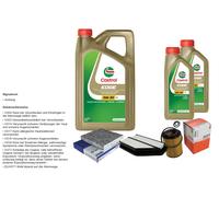 Mahle Controllo Set 7L castrol edge 5W-30 C3 per Honda Cr-v V III