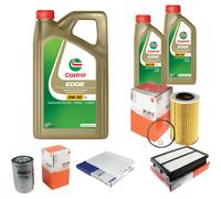 MAHLE Controllo Set 7L CASTROL EDGE 5W-30 C3 Per Hyundai Tucson 2.0 CRDi KIA