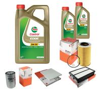 MAHLE Controllo Set 7L CASTROL EDGE 5W-30 C3 Per Hyundai Tucson 2.0 CRDi KIA
