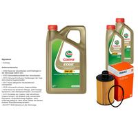 MAHLE Controllo Set 7L CASTROL EDGE 5W-30 C3 Per Jeep Grand Cherokee IV 3.0