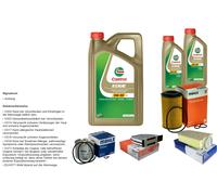MAHLE Controllo set 7L CASTROL EDGE 5W-30 C3 per Mercedes-Benz classe C