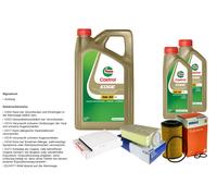 MAHLE Controllo Set 7L CASTROL EDGE 5W-30 C3 Per Mercedes-Benz GLE 250 D