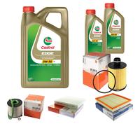 MAHLE Controllo Set 7L CASTROL EDGE 5W-30 C3 Per Opel Insignia A Caravan 2.0