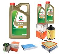 MAHLE Controllo Set 7L CASTROL EDGE 5W-30 C3 Per Opel Insignia A Caravan 2.0