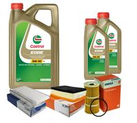 MAHLE Controllo Set 7L CASTROL EDGE 5W-30 C3 Per Opel Movano B Furgone 2.3