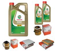 MAHLE Controllo Set 7L CASTROL EDGE 5W-30 C3 Per Opel Zafira B 1.9 CDTi