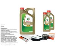 Mahle Controllo Set 7L castrol edge 5W-30 C3 per Suzuki Grand Vitara II 1.9