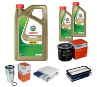MAHLE Controllo Set 7L CASTROL EDGE 5W-30 C3 Per Toyota Avensis Verso 2.0 D