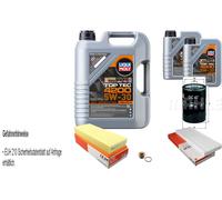 Mahle Controllo Set 7L Liqui Moly 5W-30 Top Tec 4200 per Audi Coupe 2.3 20V