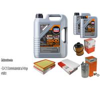 Mahle Controllo Set 7L Liqui Moly 5W-30 Top Tec 4200 per Fiat Croma 1.9 Doppie