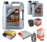 MAHLE Controllo Set 7L Liqui Moly 5W-30 TOP TEC 4200 Per VW Polo 64 1.9 D