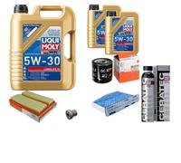 MAHLE Controllo Set 7L Liqui Moly LONGLIFE III 5W-30 Per Audi Q3 1.4 TFSI
